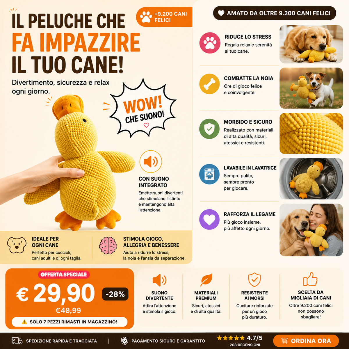 Pawiwa™ - Peluche Interattivo per il tuo amico a 4 zampe